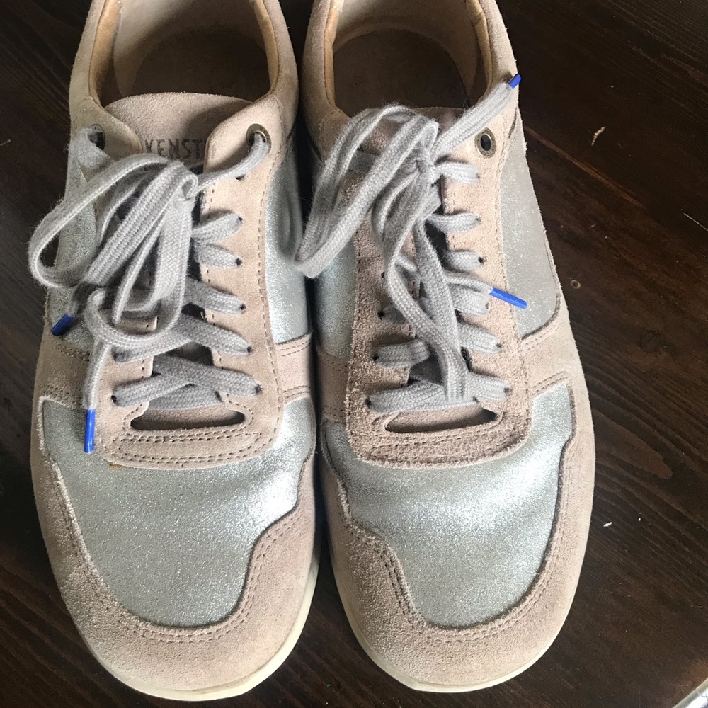 Birkenstock Women’s Bend Low suede and metallic shoes, size EU40/US9